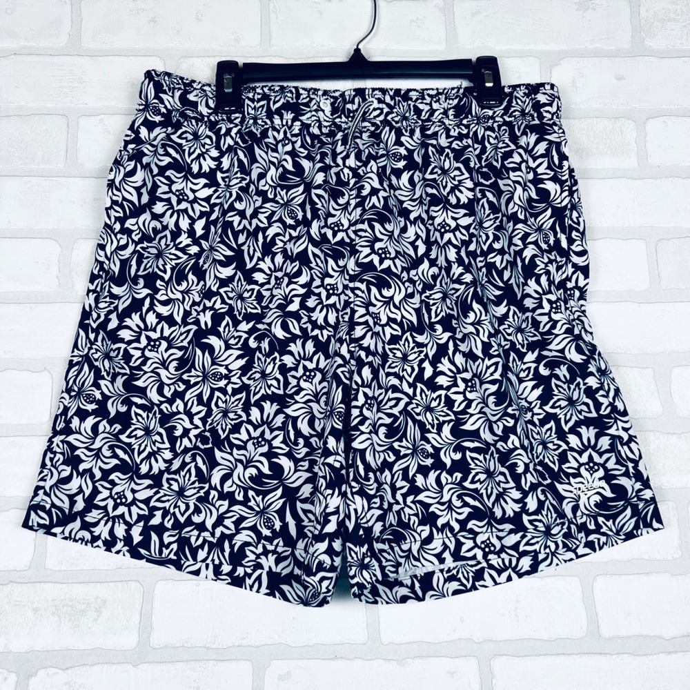 Speedo XL Swim Trunks Floral Print Elastic Waist Swimsuit‎ Shorts
